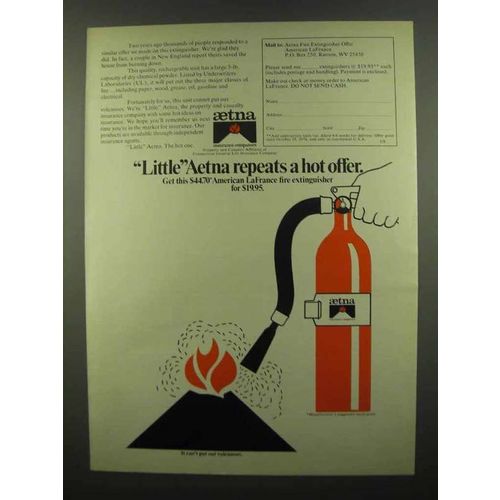1974 Aetna Insurance Ad - Repeats a Hot Offer
