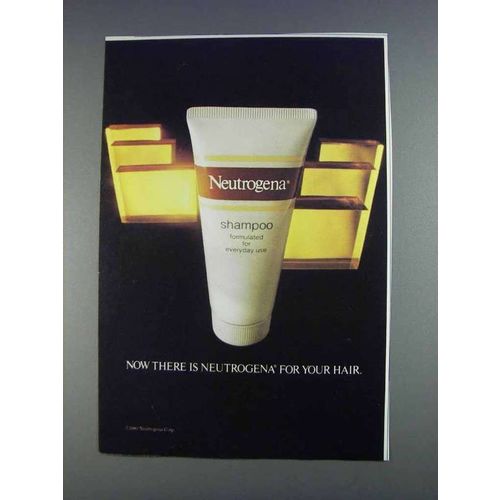 1980 Neutrogena Shampoo Ad - For Your Hair
