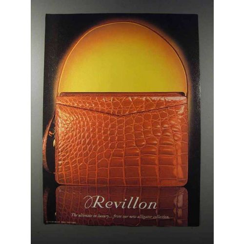 1981 Revillon Alligator Handbag Ad
