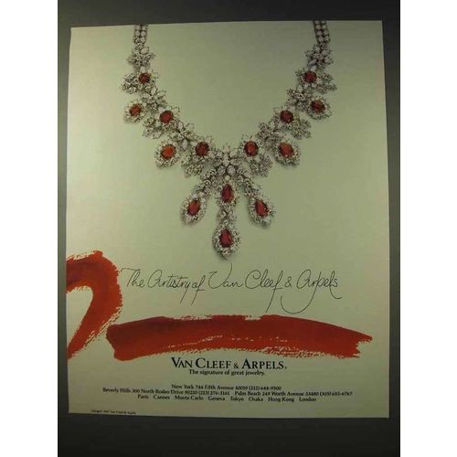 1987 Van Cleef & Arpels Jewelry Ad - The Artistry