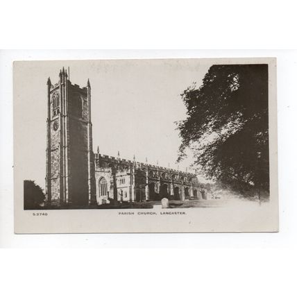 SUPERB REAL PHOTOGRAPHIC POSTCARD OF PARISH CHURCH LANCASTER LANCASHIRE (3034)