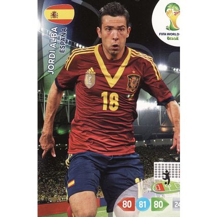 Adrenalyn XL World Cup 2014 Jordi Alba Spain