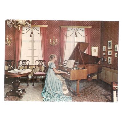 MUSIC MUSEUM, TRONDHEIM, NORWAY unused vintage postcard =
