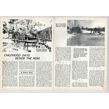 (4953) Como Street Romford Essex Marjorie Davey River Rom - 1974 Article
