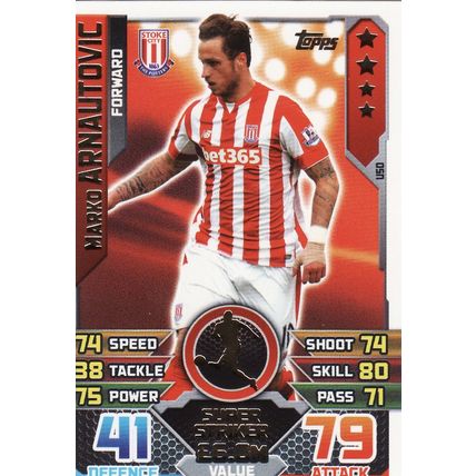 Match Attax 2015/2016 Extra U50 Marko Arnautovic Stoke City