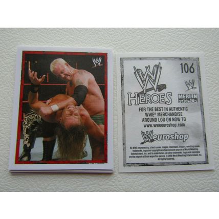 Topps - Merlin 2008 WWE Heroes Wresting Stickers 1-216 & P1-P15 Variants (EB2)