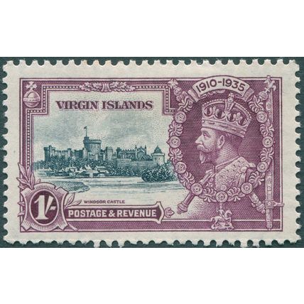 British Virgin Islands 1935 1s slate & purple SG 106 unused
