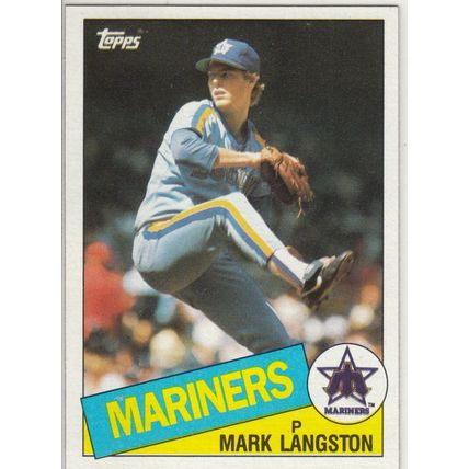 1985 Topps Mark Langston baseball Rookie card #625– Mariners RC