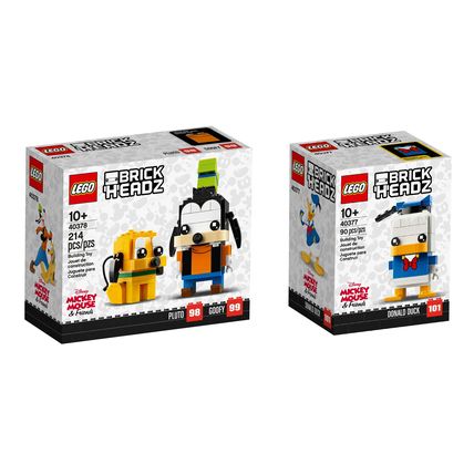 LEGO 40378 - LEGO DONALD DUCK & GOOFY & PLUTO BRICK HEADZ - BRAND NEW AND SEALED