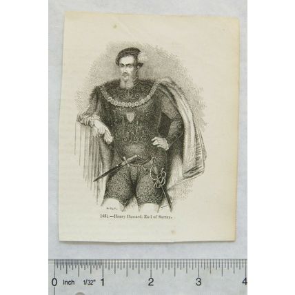 1860s engraving - Henry Howard, Earl of Surrey