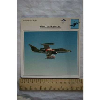 Gates Learjet 30 series - USA - Transport & Utility - Collectors Club Card