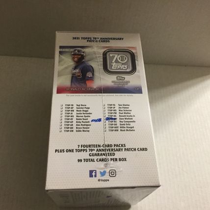 New 2021 Topps Baseball Update Series Blaster Box - 99 Cards