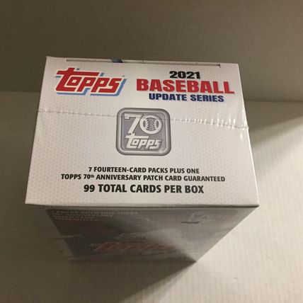 New 2021 Topps Baseball Update Series Blaster Box - 99 Cards