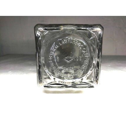 Vintage Crystal Whiskey Decanter Bottle Cork Stopper Top/ Square Bottle