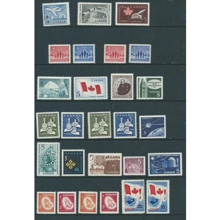 canada stamps sg556 surcharge sg 556 mnh hm range 1964 sg578p