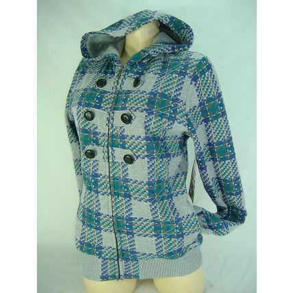 New Junior Womens Medium Roxy Breezy Gray Long Jacket Hoody Fleece MSRP $70