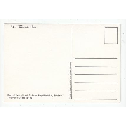 Darroch Learg Hotel Ballater Royal Deeside Postcard Scotland