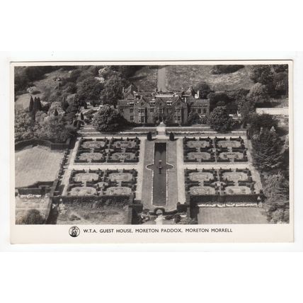 WTA Guest House Moreton Paddox Moreton Morrell Postcard RP Aerial View