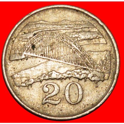 GREAT BRITAIN (1980-1997): ZIMBABWE ★ 20 CENTS 1991 BRIDGE!★LOW START★NO RESERVE
