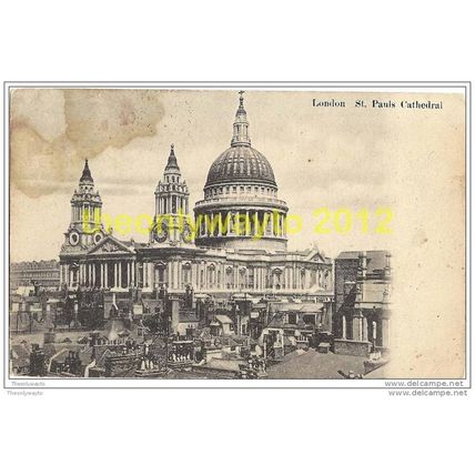 LONDON, ST PAUL'S CATHEDRAL, ENGLAND, c1900s? Postcard