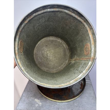 LOWNEY’S Superior HARD CANDY Tin Advertising Bucket EMPTY Collectible Tin Decor