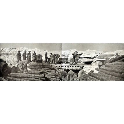 IN CHAMPENOIS CHALK: PREPARING FOR THE OFFENSIVE 1915 FRANCE WORLD WAR I PRINT