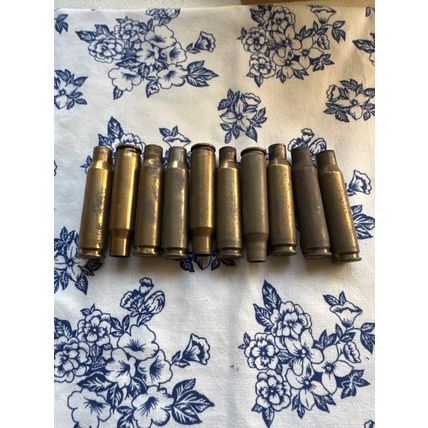 Spent brass 308 rifle casings Old Bullet Shells Military Headstamps