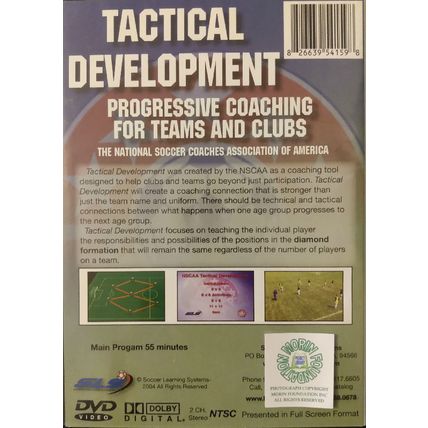 TACTICAL DEVELOPMENT PROGRESSIVE SOCCER COACHING FOR TEAMS AND CLUBS DVD