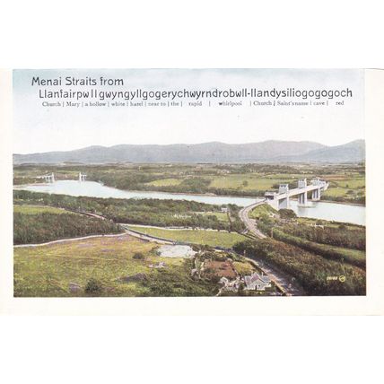 Menai Straits from Llanfair Lettercard Page Ephemera VGC