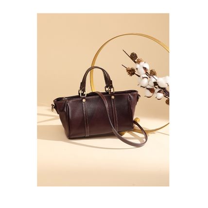 Genuine Leather Women Purses and Ladies Handbags Wine