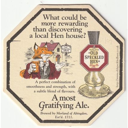 BEER MAT - MORLAND BREWERY - OLD SPECKLED HEN - (Cat No 063) - (1997)