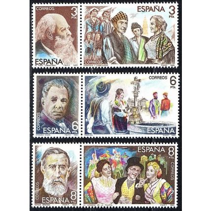 España. 1982. Mi # 2539 / 44. Masters of Zarzuela