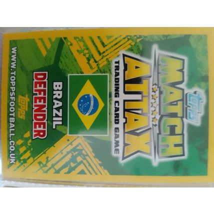 match attax world cup Brazil thiago Silva 100 club