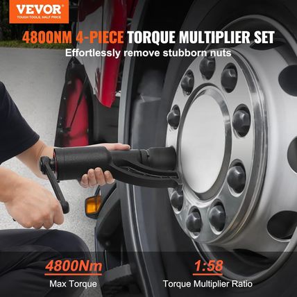 VEVOR Torque Multiplier, Heavy Duty Torque Multiplier Wrench Set, 1 Inch Drive L