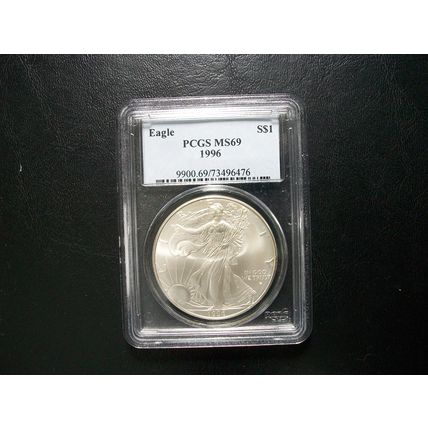 1996 PCGS Silver Eagle MS69