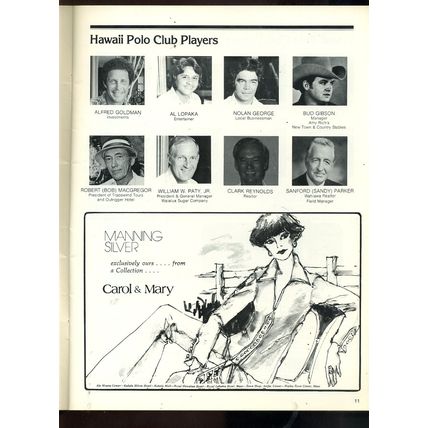 HAWAII POLO CLUB MAGAZINE 1978 RARE HRH PRINCE OF WALES (KING CHARLES) member