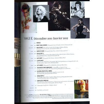VOGUE Paris magazine no 923 December 2011 January 2012 Kate Moss Bowie cover