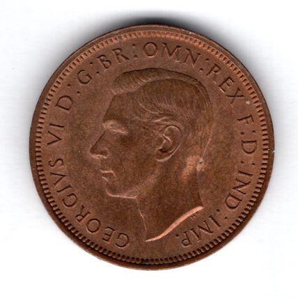Great Britain. George VI. Halfpenny 1942. dy17025