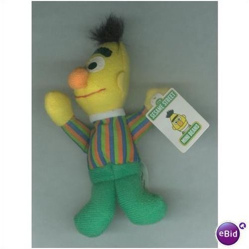 1999 Kelloggs Sesame Street Mini Bean Bert Plush with Tag