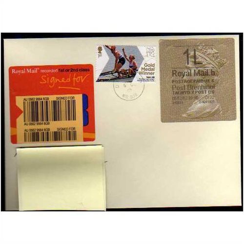 2012 '1L'( B 5) POST BRENHINOL GOLD HORIZON LABEL (TYPE3+CODES)(RARE)(EBID9 021)