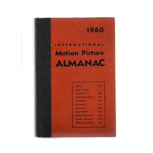 MOTION PICTURE ALMANAC 1960 Movie Trade Yearbook