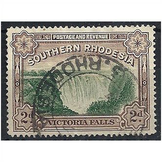 Southern Rhodesia 1932 SG29 2d Green & Chocolate Fine Used . . .