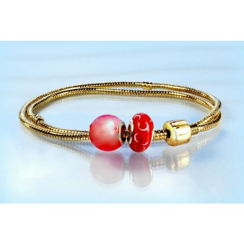 Euro Clasp Gold Plated Snake Chain Necklace European Bead Jewellery 2337