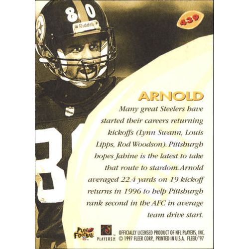 1997 Fleer Football Jahine Arnold #439