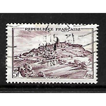 FRANCE 1946 5F MAUVE VEZELAY SG 976 FINE USED#2
