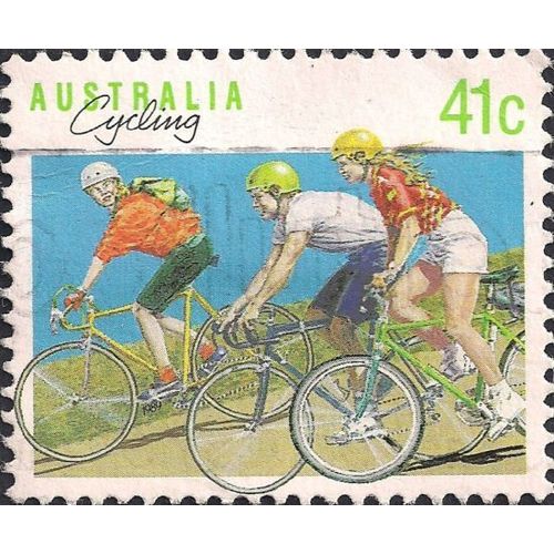 AUSTRALIA, Sports: Cycling, green 1989, 41c