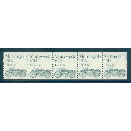 1899 5c Motorcycle Fine MNH Dry Gum PNC 2/5 V0119