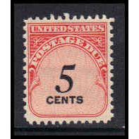 J93 5c Postage Due Fine MNH K5434