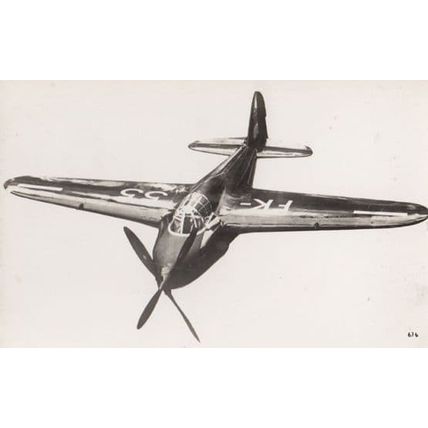 Koolhoven F.K.55 WW2 Plane Military Liverpool War Real Photo Aircraft Postcard