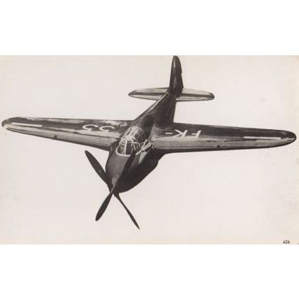 Koolhoven FK55 WW2 Plane Military Liverpool War Real Photo Aircraft Postcard
